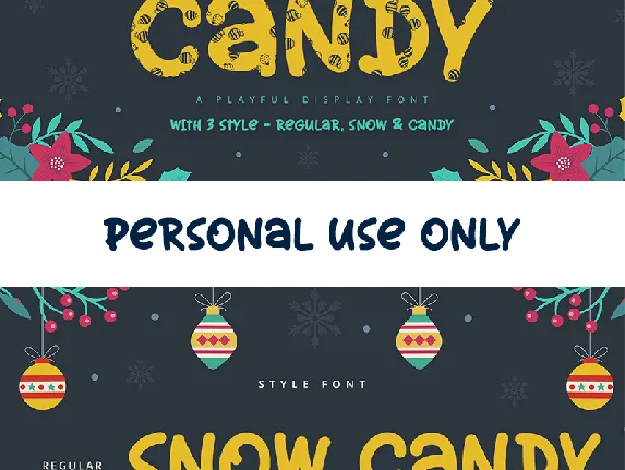 Snow Candy font