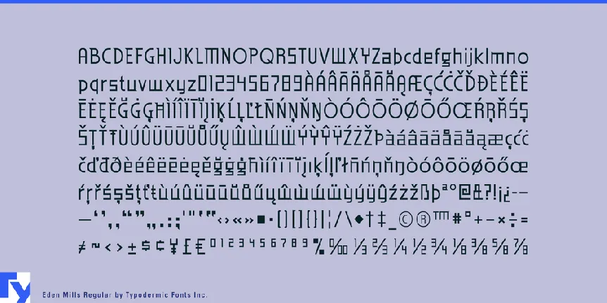 Eden Mills font