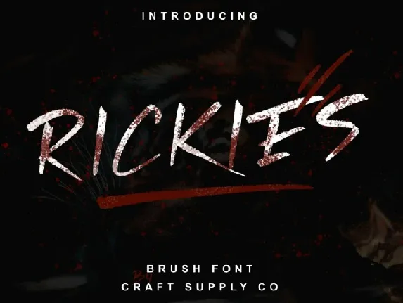 Rickies Brush font