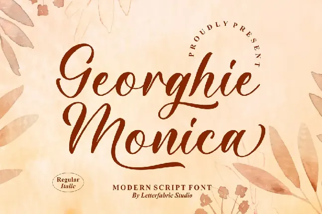 Georghie Monica font