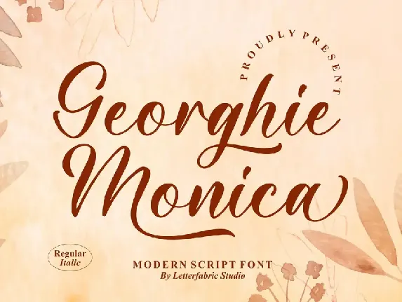 Georghie Monica font