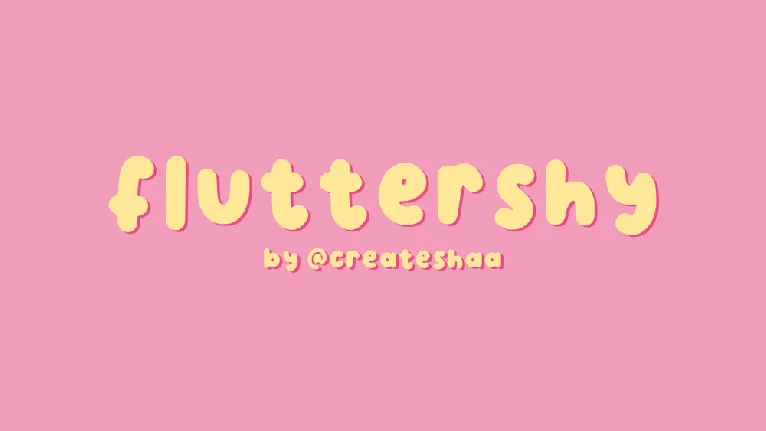 Fluttershy font