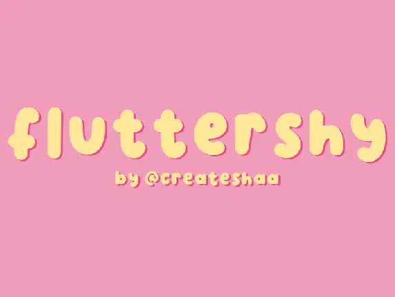 Fluttershy font