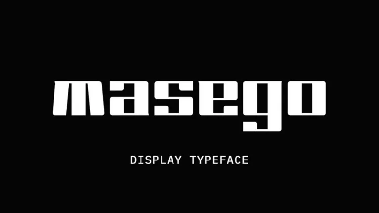 Masego Display font