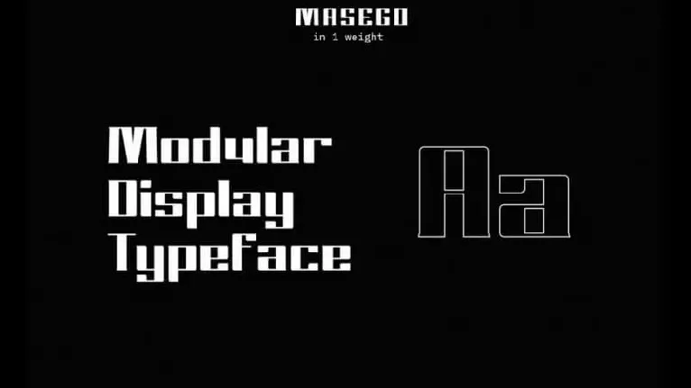 Masego Display font