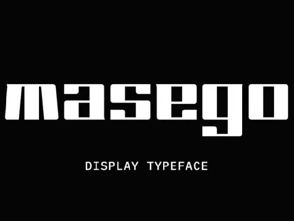 Masego Display font