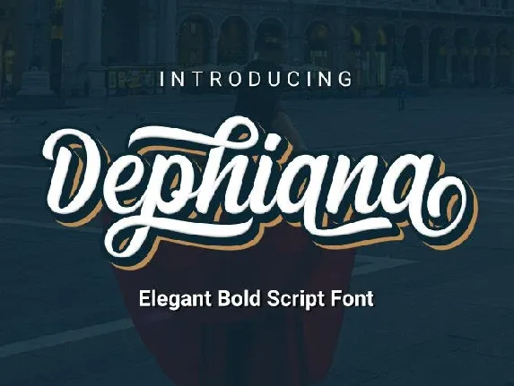 Dephiana Bold Script font