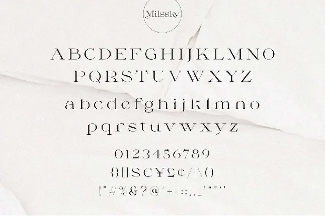 Milssky font