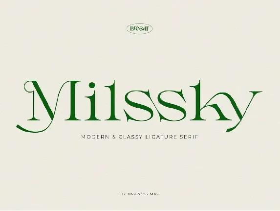 Milssky font