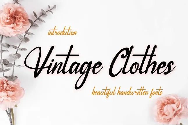 Vintage Clothes font