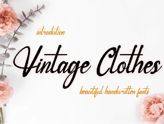 Vintage Clothes font