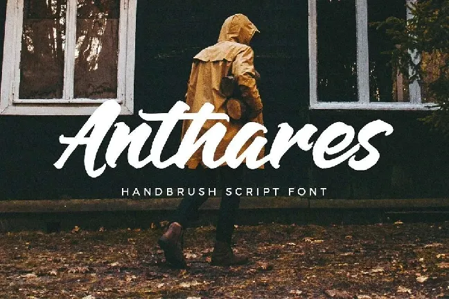 Anthares Handbrush font