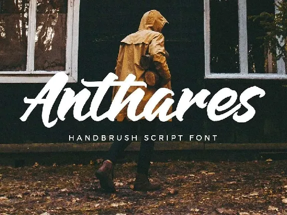 Anthares Handbrush font