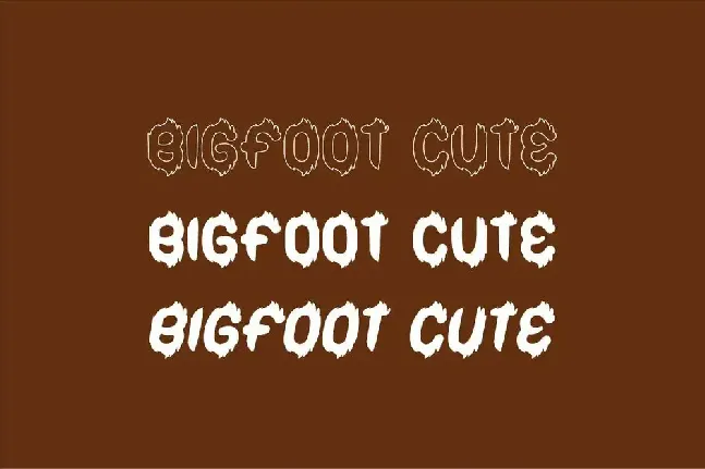 Bigfoot Cute Demo font