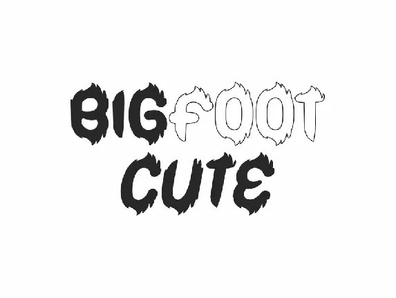 Bigfoot Cute Demo font