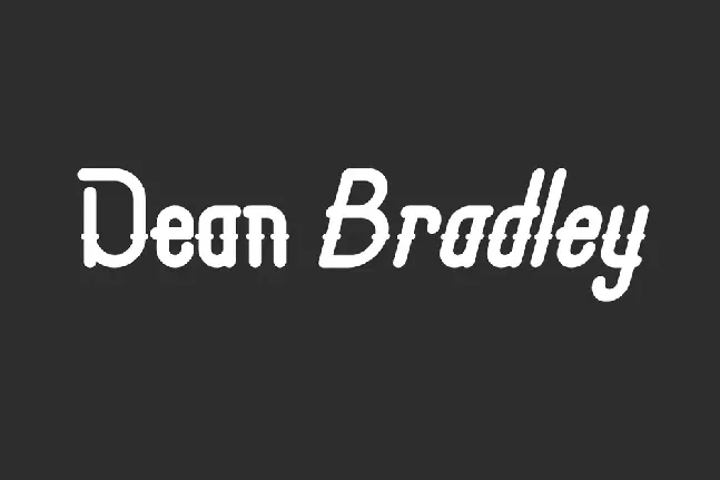 Dean Bradley Demo font