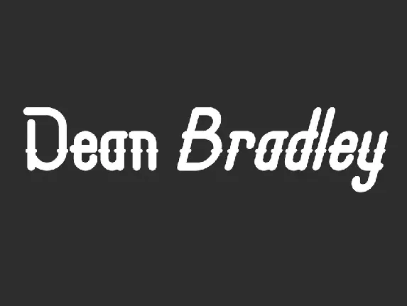 Dean Bradley Demo font