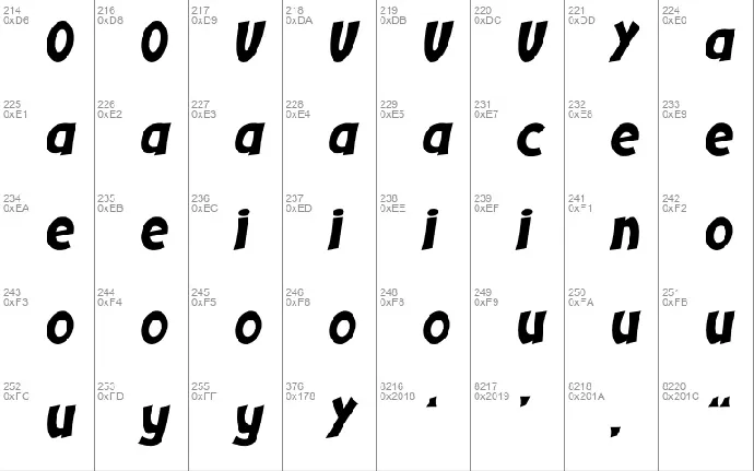 KOMIKZ font