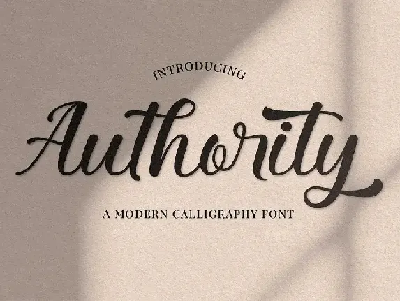 Authority font