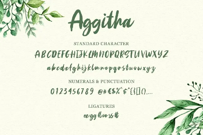 Aggitha font