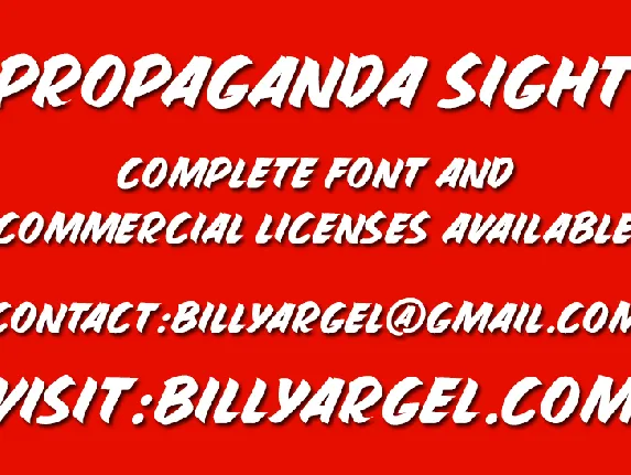 PROPAGANDA SIGHT font