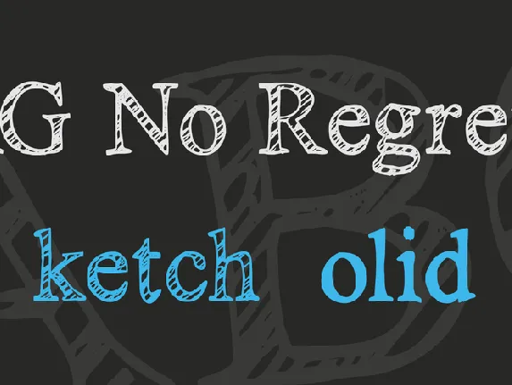 KG No Regrets font