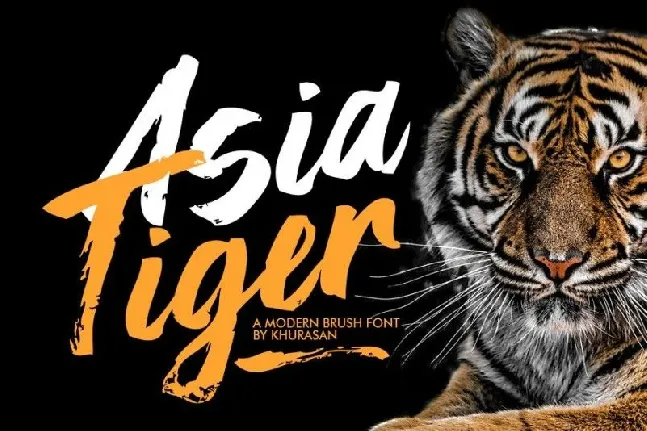 Asia Tiger Brush font