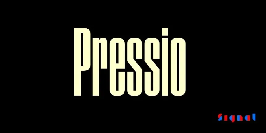 Pressio Family font