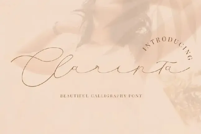 Clarinta Calligraphy font