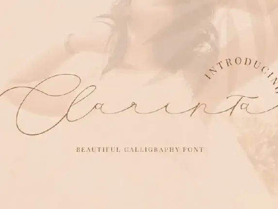 Clarinta Calligraphy font