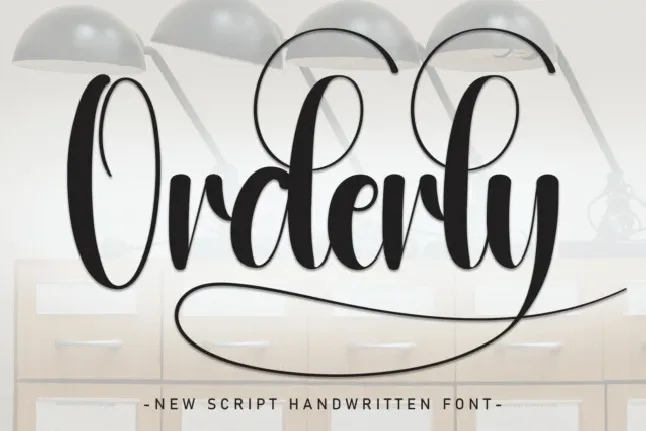 Orderly Script font