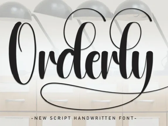 Orderly Script font