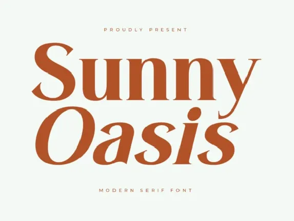 Sunny Oasis font