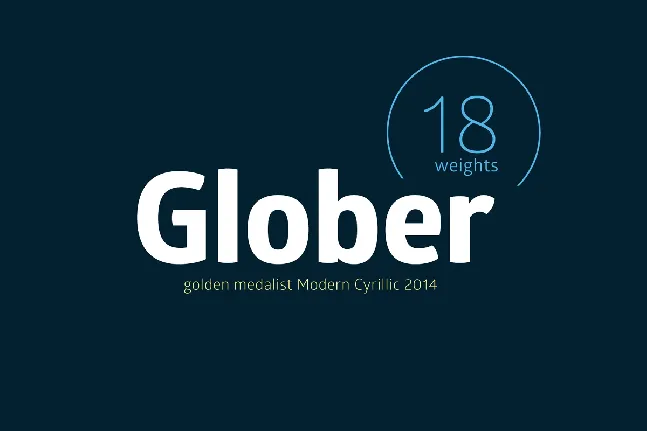 Glober font