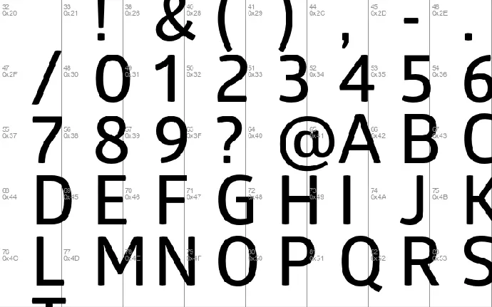 Glober font