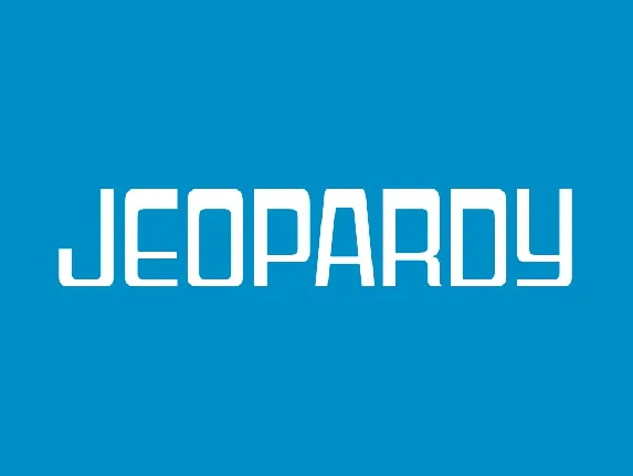 Jeopardy font