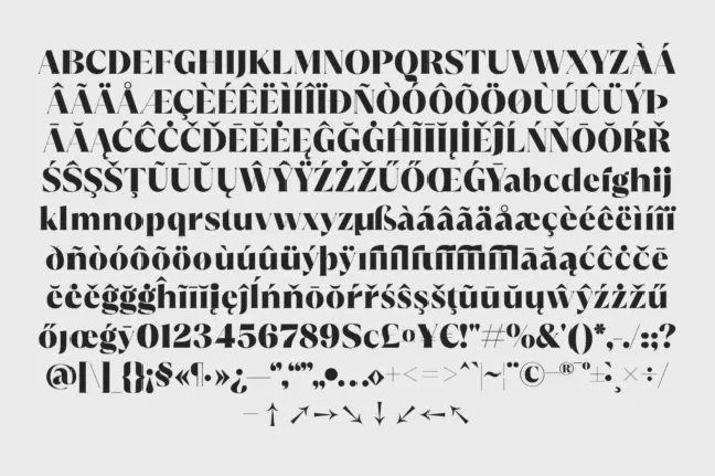 Zerift font