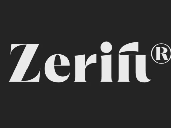 Zerift font