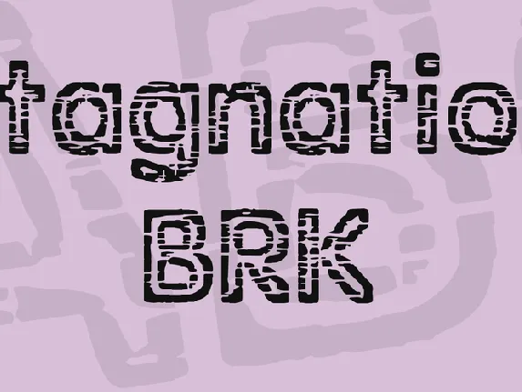 Stagnation BRK font