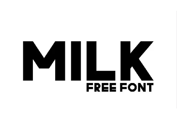 Milk Typeface font