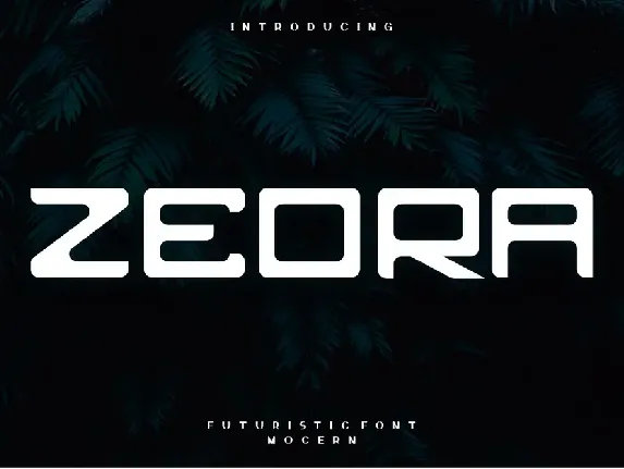 zeora font