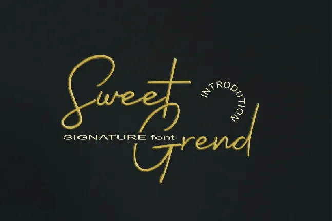 Sweetgrend font