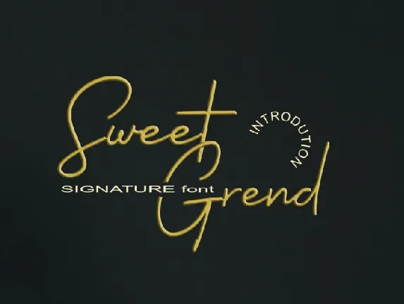 Sweetgrend font