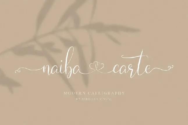 Naibacarte Script font