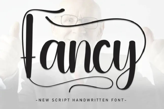 Fancy Script font