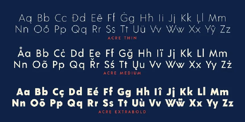 Acre font