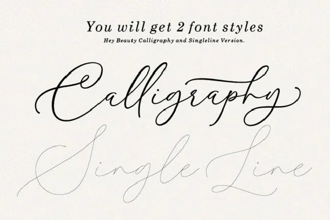 Hey Beauty font