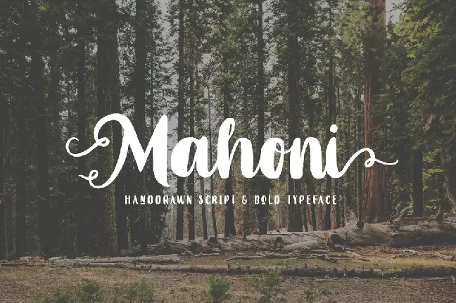 Mahoni Free Personal Use font