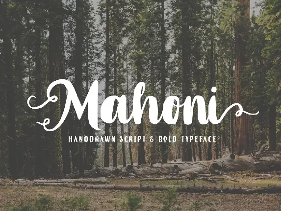 Mahoni Free Personal Use font