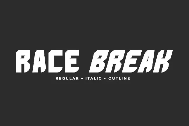 Race Break Demo font